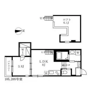 トレノハウス【2階】の間取り