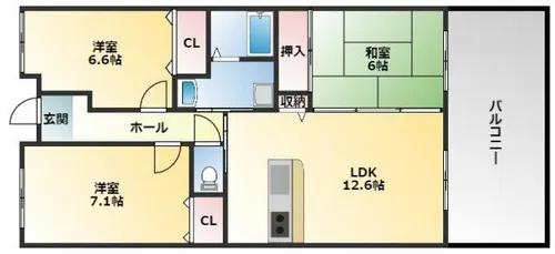 小枝ビルⅡ【4階】の間取り