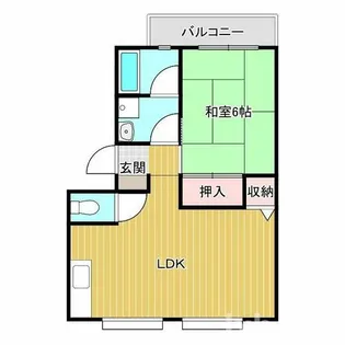 サンハイツ千原Ⅱ【1階】の間取り