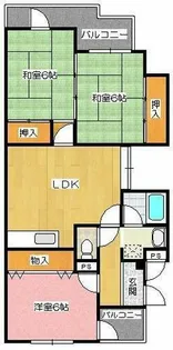 マンション・アメニティPartII【2階】の間取り