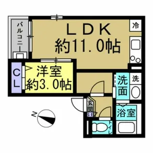 Jack yamatoⅠ【2階】の間取り