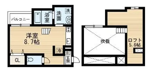 アーティ山王【105号室】の間取り