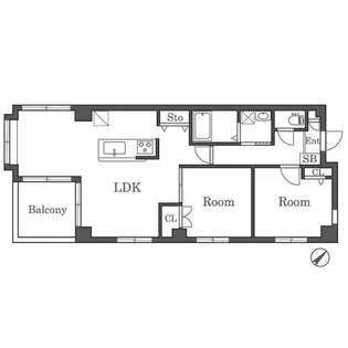パーチェ輝国【101号室】の間取り