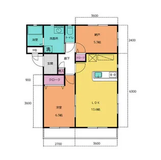 アモール【101号室】の間取り