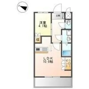 アマービレ【201号室】の間取り