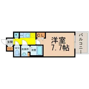 プレサンスジェネ栄【4階】の間取り