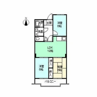 グランドハイツ【105号室】の間取り