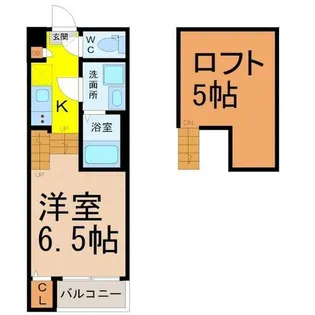 ハーモニーテラス守山【1階】の間取り