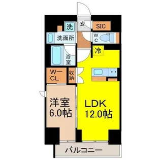 TENAS池下(テナス)【8階】の間取り