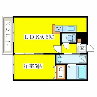 Mill clique【4階】の間取り