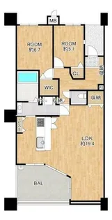 アメニティ南草津Ⅴ【11階】の間取り