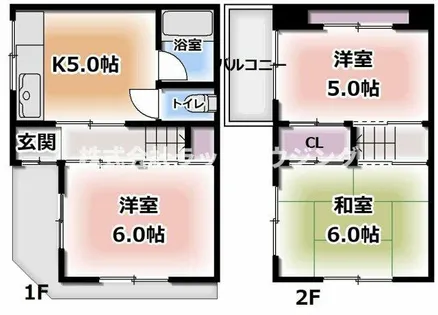 大阪府寝屋川市高柳5丁目【一戸建】の間取り