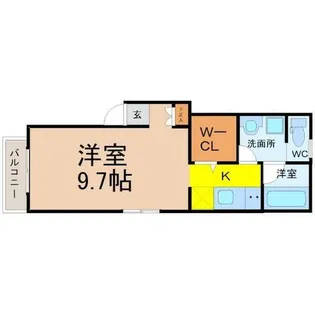 フラット矢田南【101号室】の間取り