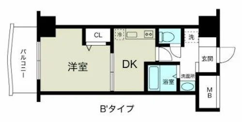 ノルデンハイム新大阪Ⅱ【603号室】の間取り
