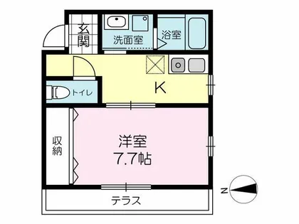 リトルグリーン辻子【1階】の間取り