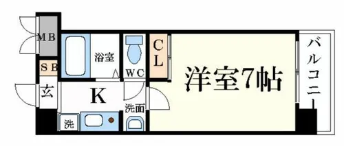 リバーパーク北条【1階】の間取り