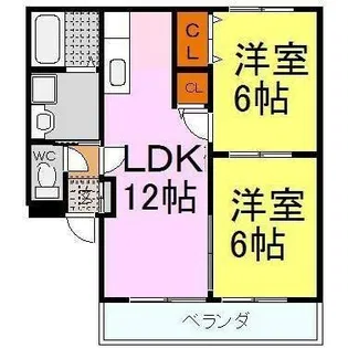 フルーレ【1階】の間取り