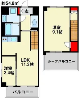 THE APARTMENT 開【903号室】の間取り