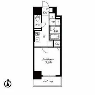 ラピス トゥレス(LAPIS TWOLES)【4階】の間取り