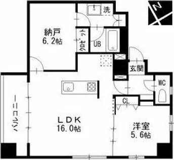 エルミタージュ新栄【8階】の間取り