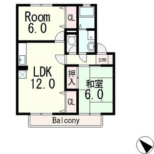 ファミールSETA【2階】の間取り