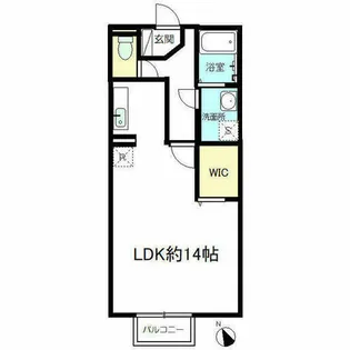 キャッスルコートウシダB棟【101号室】の間取り