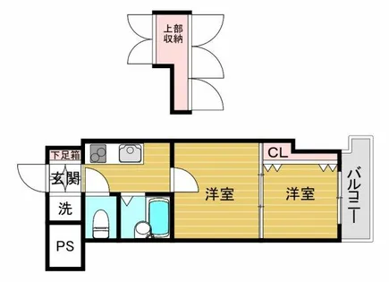 アリビオ天神南【505号室】の間取り