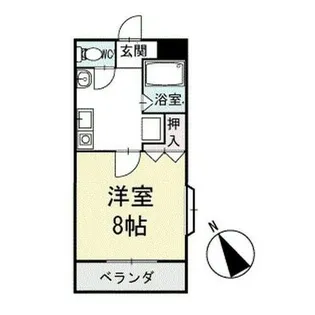 アイランドA棟【201号室】の間取り