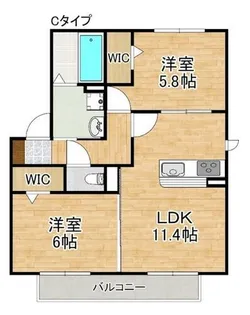 パストラルⅡ【2階】の間取り