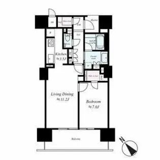 ローレルコート泉【9階】の間取り