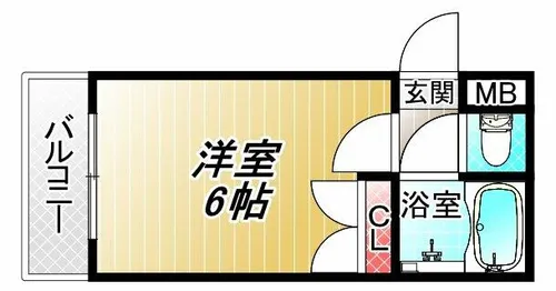 ラスター俊徳【3階】の間取り