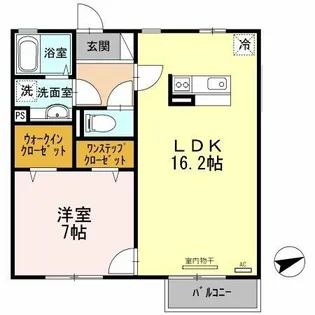 グレイスハイム【206号室】の間取り