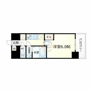 ワールドアイ大阪城EASTⅢ【7階】の間取り