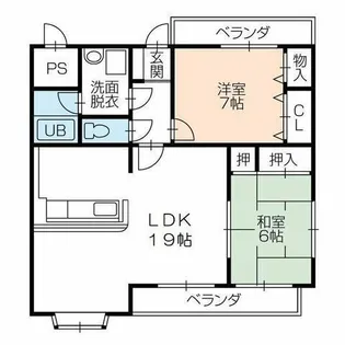 EAST-8【1階】の間取り