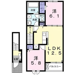 コテポルト【2階】の間取り