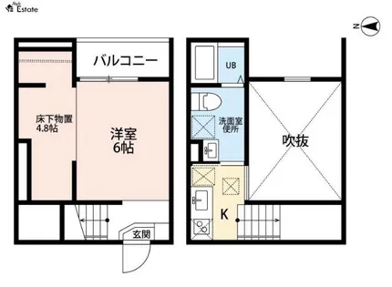 clarte 荒子Ⅰ【102号室】の間取り