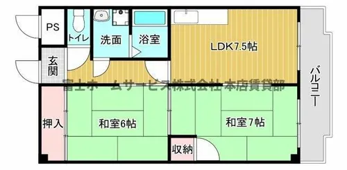 パークスクウェア長居【1階】の間取り