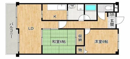 ガーデンヒルズ【3階】の間取り