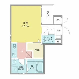 Cherim黒川志賀町【2階】の間取り