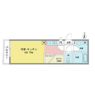 ノヴェル東別院【2階】の間取り