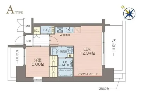 プレジオ阿波座【701号室】の間取り