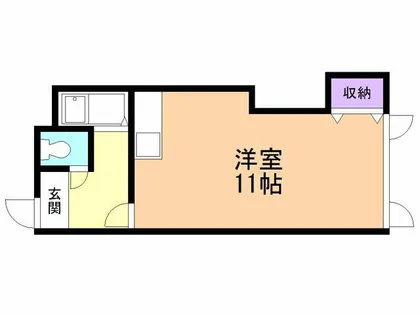 E.Sアベニュー ヒラノアパートメント【203号室】の間取り