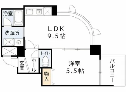 アルプス西梅田【2階】の間取り