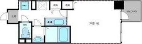 エグゼリエみなと通り【606号室】の間取り