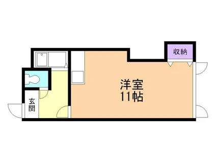 E.Sアベニュー ヒラノアパートメント【201号室】の間取り