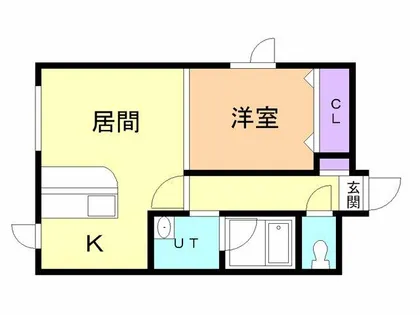 クリエートハウス弥生【102号室】の間取り