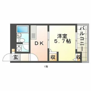 クレスタ舞子【3階】の間取り