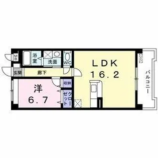 サウスヒルズ緑C【2階】の間取り