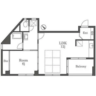 糀屋ビル【5階】の間取り