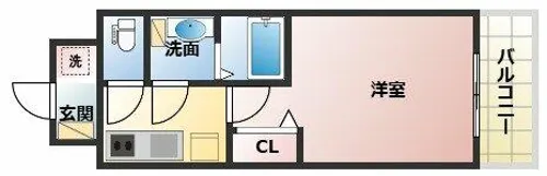 ALIVIS福島海老江【9階】の間取り
